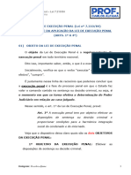 Apostila 01 - Objeto e Aplicação Da Lei de Execução Penal