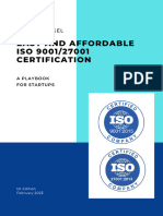 Easy and Affordable ISO 9001 and 27001 Certifica