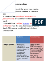 6 Civil Law vs. Common Law