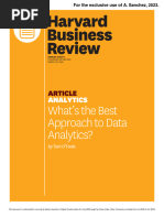 What's The Best Approach To Data Analytics