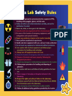 Lap Safety Rules Poster