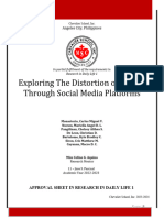 Distortion of Reality Through Social Media Final