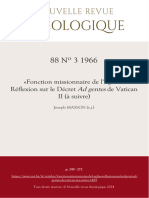 Fonction Missionnaire de L Eglise Reflexion Sur Le Decret Ad Gentes de Vatican II A Suivre