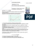 Problemas Funções Trigonométricas