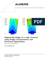 Engineering Design of A Radar Structure Using Design of Experiments and Structural Optimization