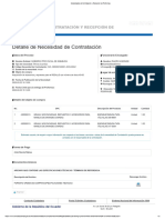 Necesidades de Contratación y Recepción de Proformas