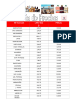 Lista de Licores 24