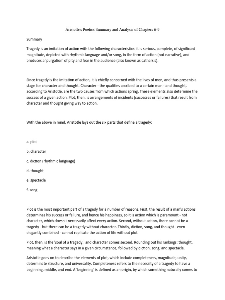 Aristotle 6 9 download free pdf plot narrative tragedy