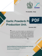 Garlic Powder and Paste Production Unit Rs. 400.41 Million Dec-2023