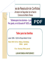 Talleres de Resolución de Conflictos