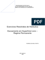 Exercícios Resolvidos de Hidráulica Escoamento em Superfície Livre Regime Permanente