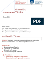 Justificación Técnica