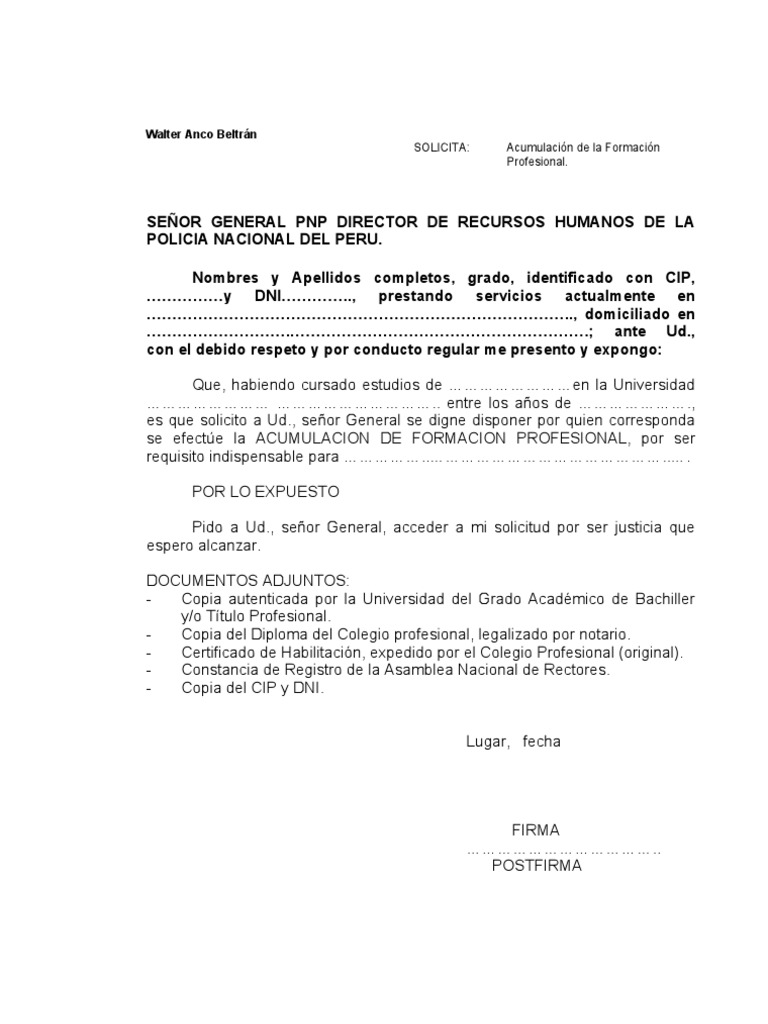 Modelos de Solicitud
