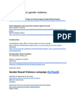 Ideas To Work On Gender Violence