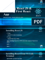 4 - Installing React