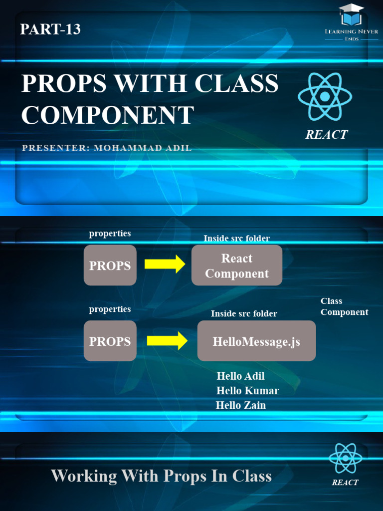 13 Props With Class Component PDF