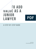 How To Add Value As A Junior Lawyer