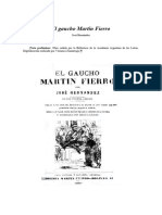 LECTURA El Gaucho Martín Fierro