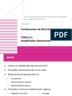 Tema 4 - 1 - Amplificador Operacional