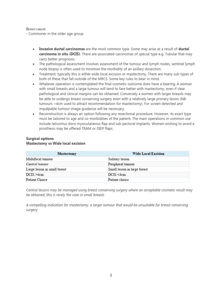Five Emrcs Notes | PDF | Thyroid | Breast Cancer