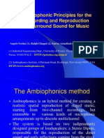 Ambiophonic Principles for Surround Sound Reproduction of Music