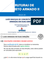 Aula 24 - Lajes Armadas em Duas Direções (Parte 8)