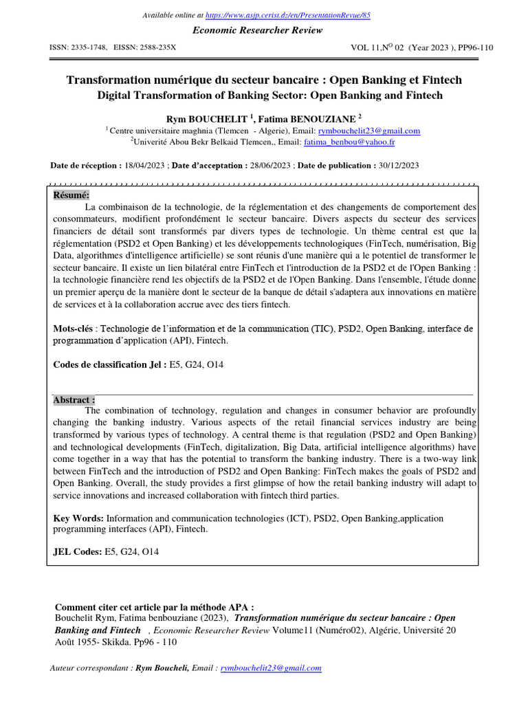 Digital Transformation of Banking Sector Open Banking and Fintech | PDF ...