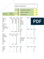 Planilla de Excel para Presupuesto Anual Mensual MODELO