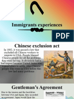 Immigrants Experiences
