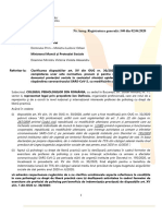 Colegiul Psihologilor Din Romania - Solicitare Clarifcari Privind OUG 30 Din 2020