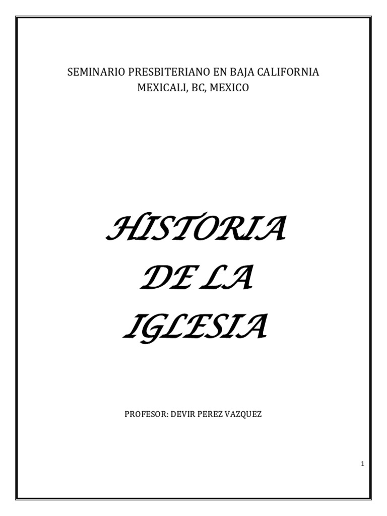 Historia de la Iglesia Cristiana | PDF | Pablo el apóstol | Bernabé