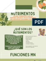 Presentación Proyecto Nutrición Comida Vegana Ilustrativo Verde