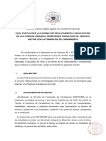 Proyecto Sobre Moción Parlamentaria Que Permite Homologar Servicio Militar Con Formación de Carabineros