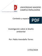 Diseño Ambiental Pablo Avendaño