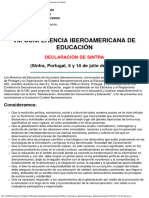Declaracion de Sintra 1998