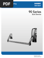 SARGENT 90 Series Exit Device Catalog