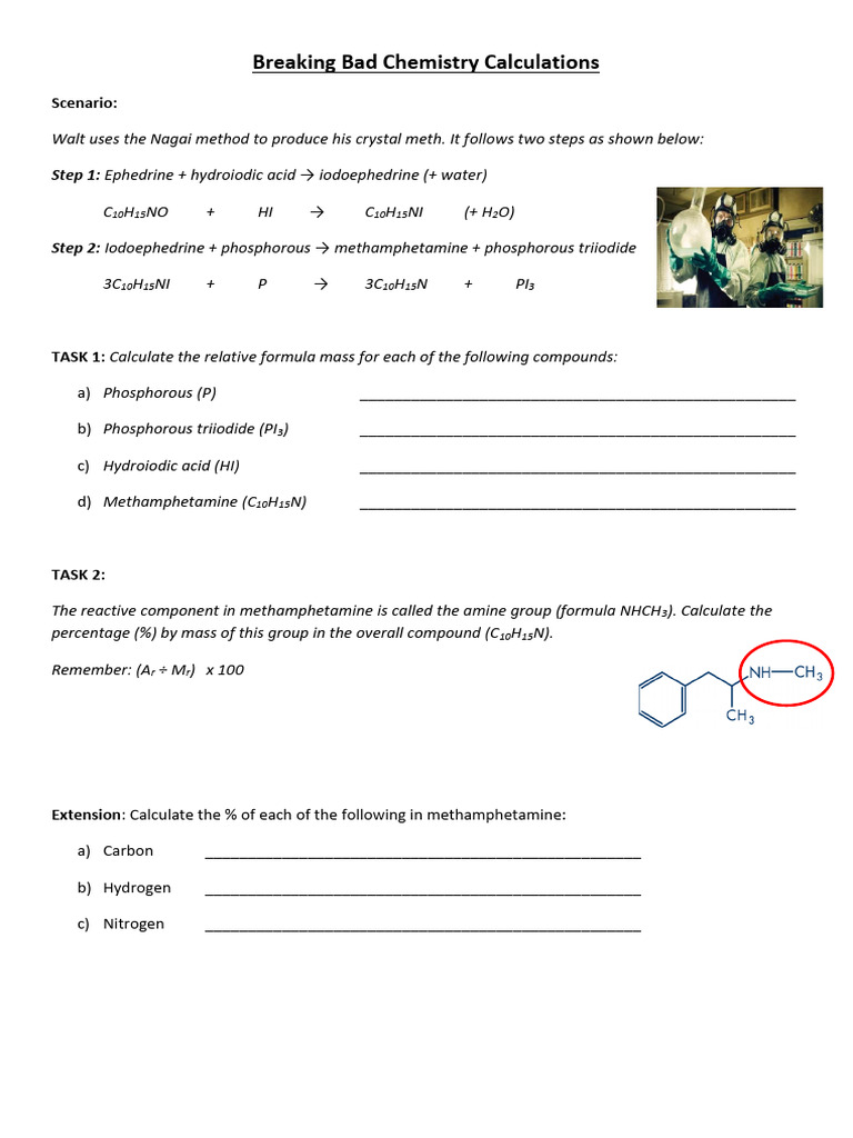 Breaking Bad Meth Chemistry Explained | PDF | Physical Chemistry ...