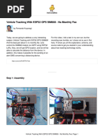 Vehicle Tracking With ESP32 GPS SIM808 No Monthly