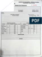 Sedacaj S.A.: Orden de Trabajo