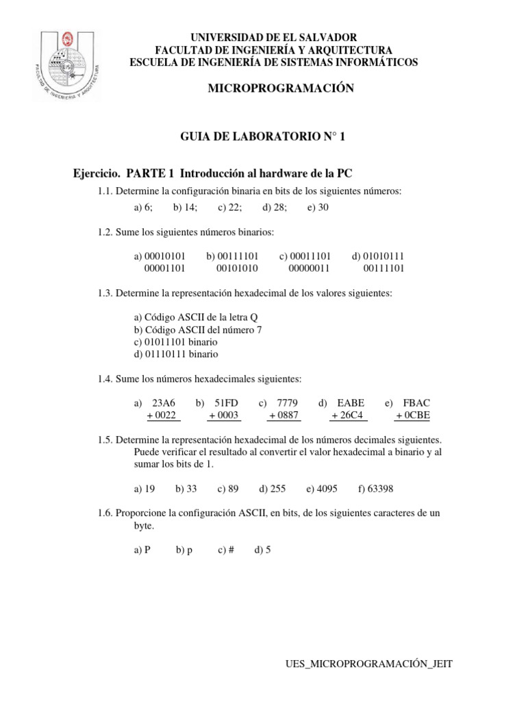 Guia de Lab 1 | PDF