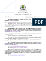 LO #10.598, DE 11 DE FEVEREIRO DE 2021 - Institui o Programa Renda Família
