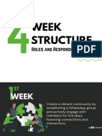 Week Structure: Roles and Responsibilities