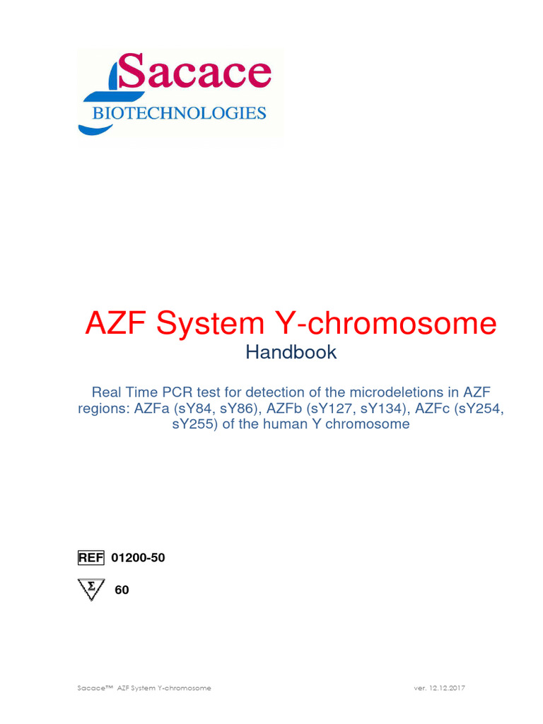 3b03f AZF System Y Chromosome 01200-50 12122017 | PDF | Deletion ...