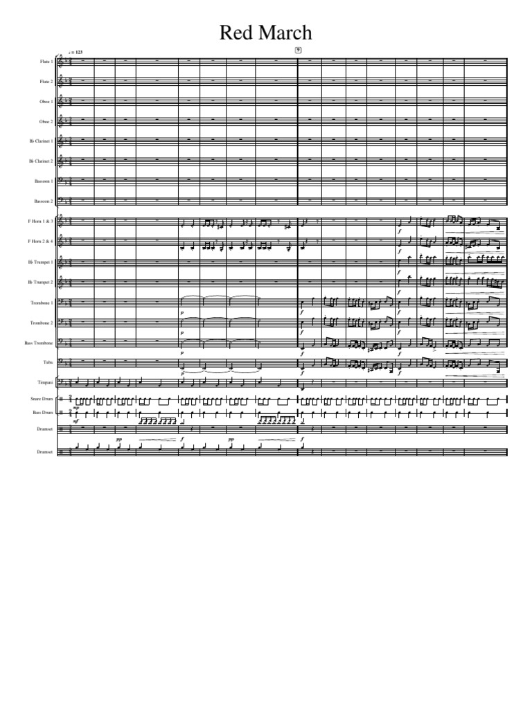Soviet March Sheet Music | PDF | Compositions | Symphony Orchestras