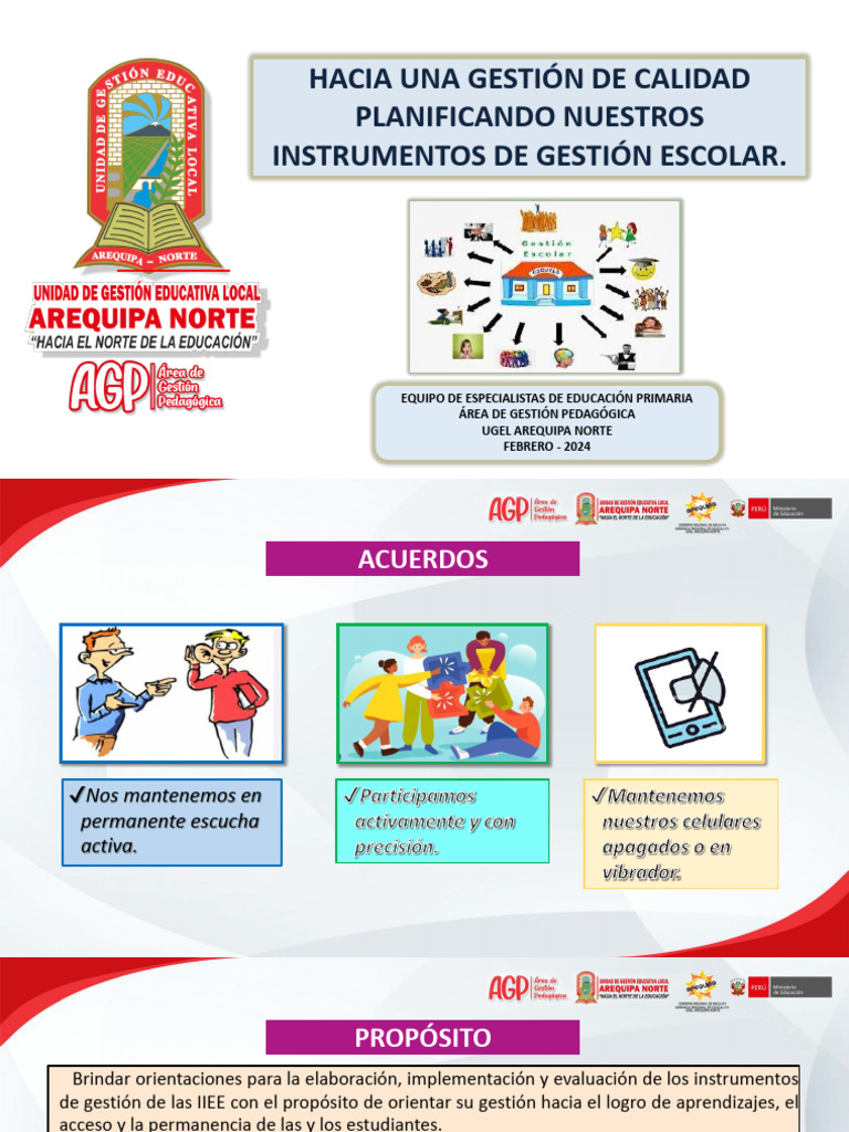 Evaluación de Instrumentos de Gestión Escolar | PDF | Plan de estudios ...