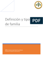 Definicion de Familia y Tipologia - Vicente de La Cruz