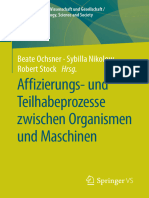 Beate Ochsner, Sybilla Nikolow, Robert Stock (HG) - Affizierungs - Und Teilhabeprozesse Zwischen Organismen Und Maschinen