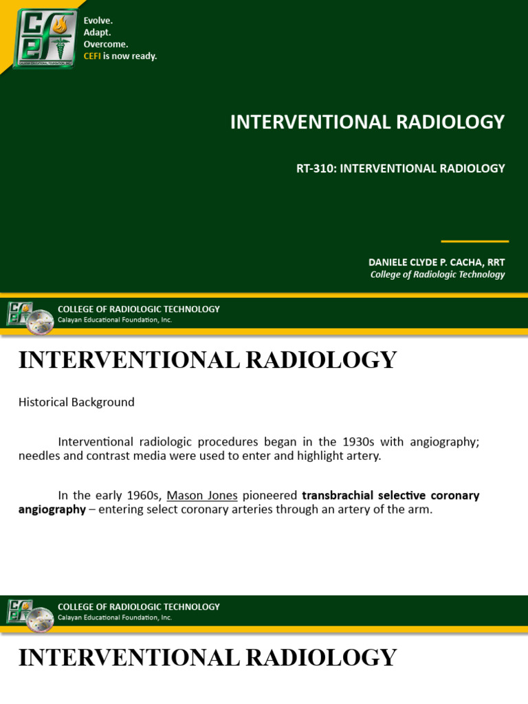 Interventional Radiology Overview | PDF | Interventional Radiology ...