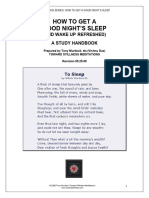 How To Get A Good Night's Sleep - 052509