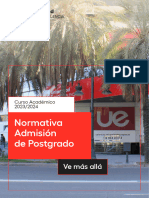 Normativa Admision Postgrado 23-24